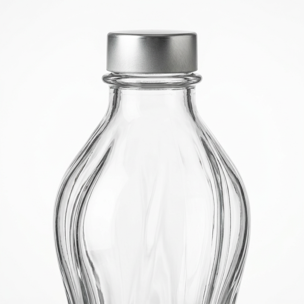 Bormioli Rocco Glass Bottle with Silver Cap – 750ml