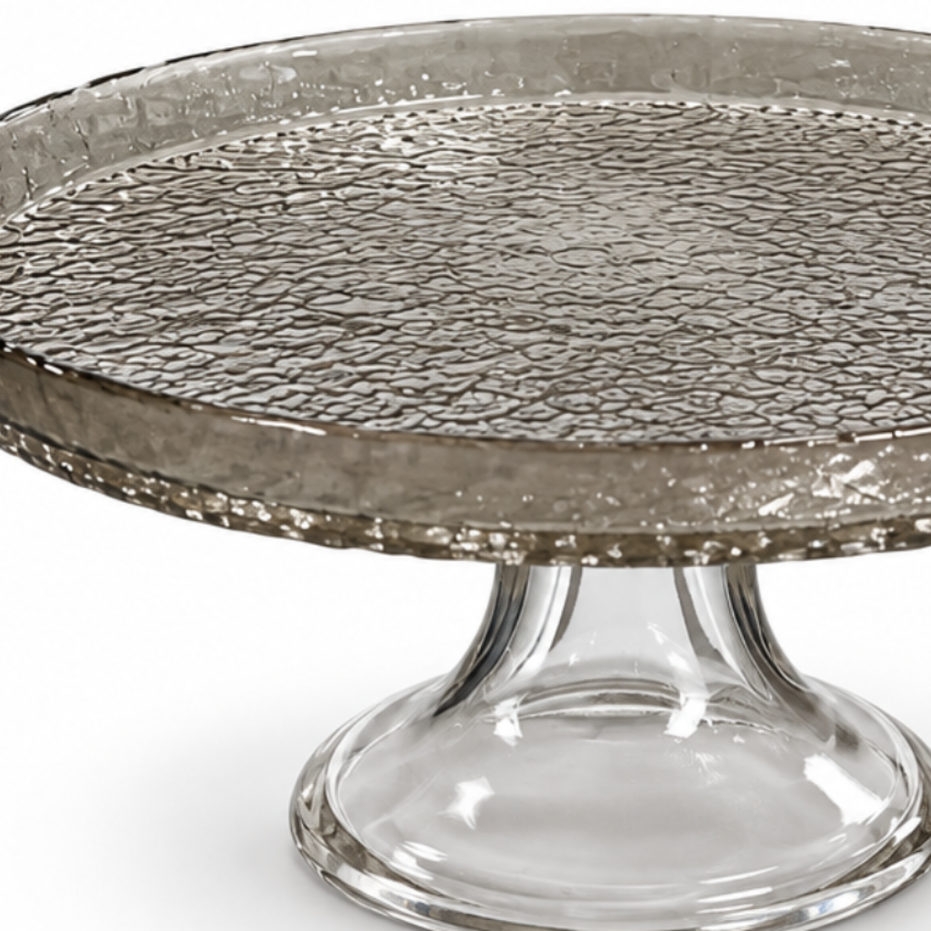 Danny Home Glass Footed Cake Plate - 21cm