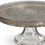 Danny Home Glass Footed Cake Plate - 21cm