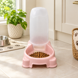 Plastic Pet Food Feeder Pink - 25×25cm