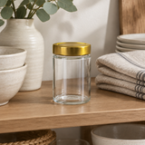 Nautilus Glass Jar with Gold Lid - 220ml
