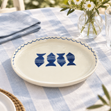 Slama Ceramic Plate Off-White - 26cm