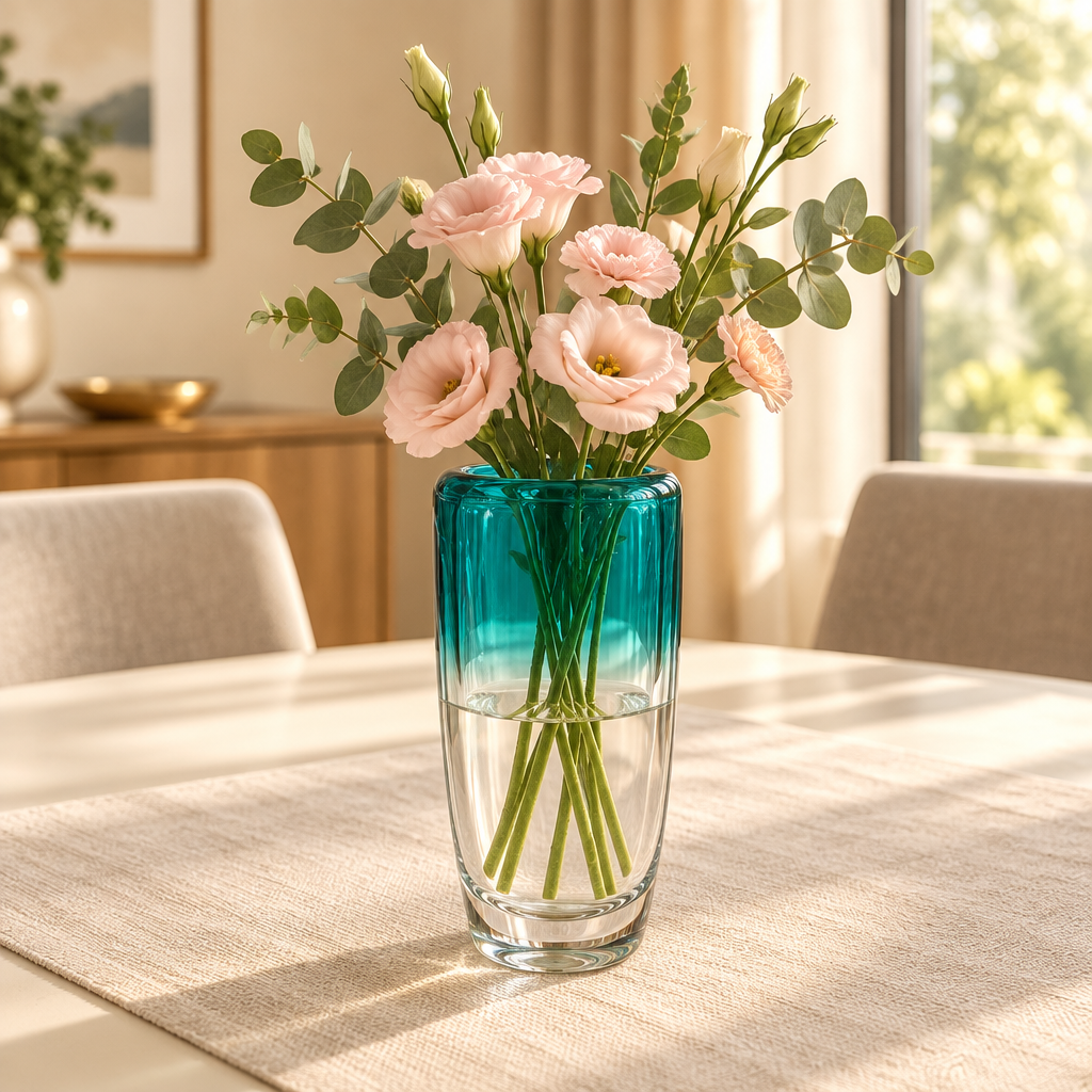 Glass Flower Vase – 24×10 cm