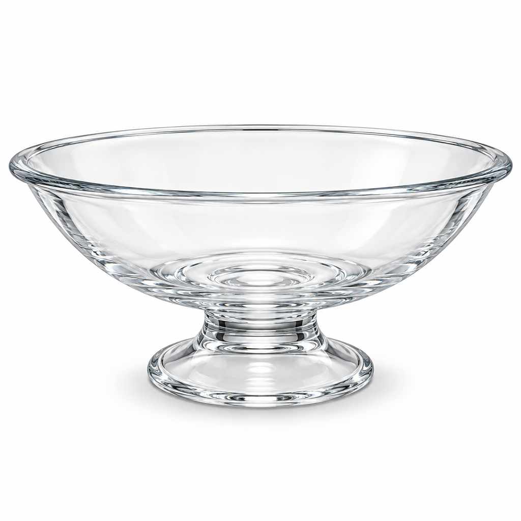 Glass Footed Serving Bowl - 30cm