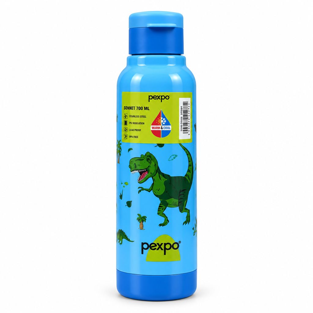 Pexpo Stainless Steel Vacuum Bottle Sky Blue - 700ml