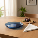 Borosil Blue Tinted Glass Plate - 7.5 Inch