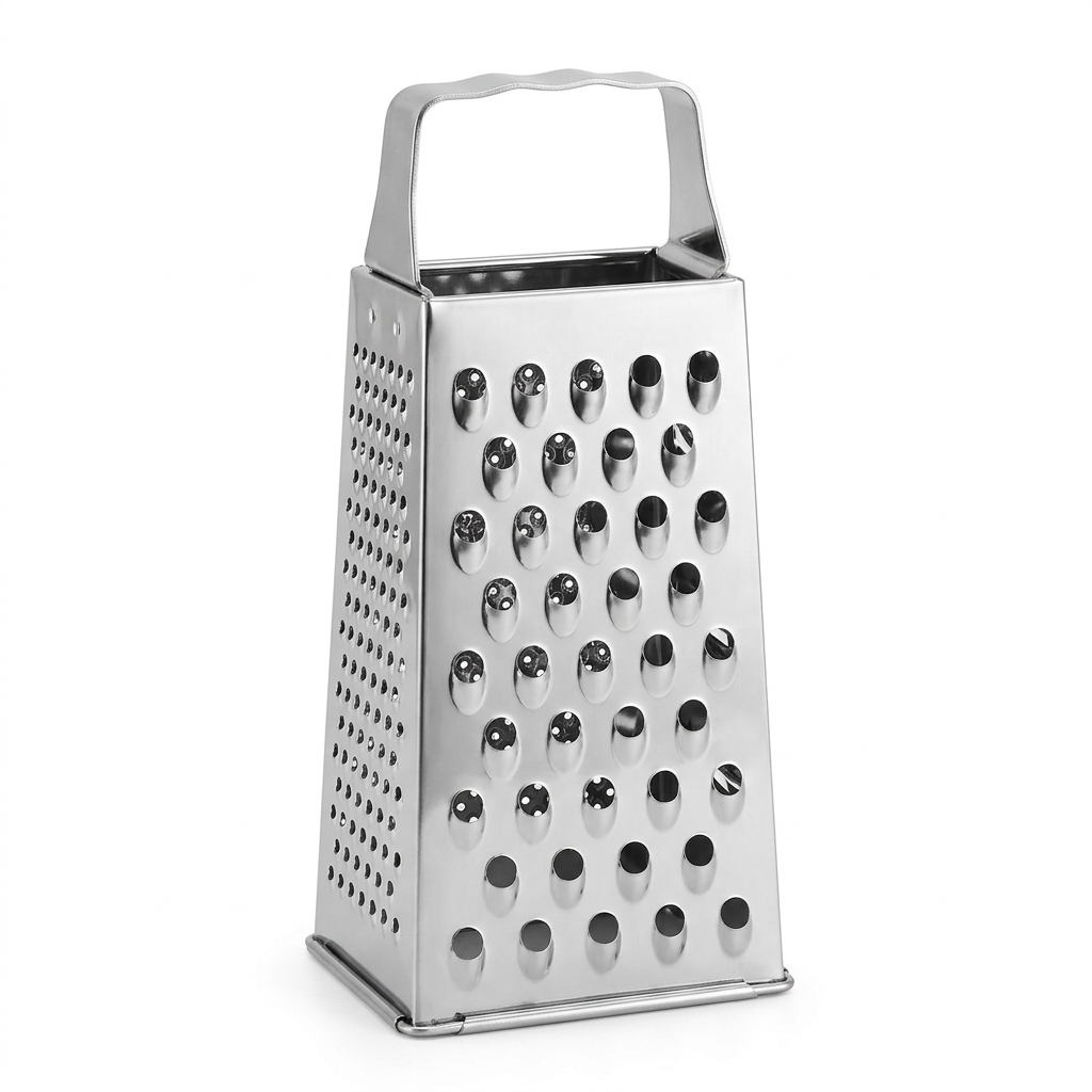 Windcera Stainless Steel 4-Way Box Grater Silver - 20cm