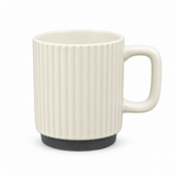 Ribbed Ceramic Mug Cream - 400ml