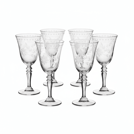 6 Pcs Etched Crystal Goblet Set – 20×9 cm - Al Kabayel Discount Centre6 Pcs Etched Crystal Goblet Set – 20×9 cmDrinkware SetsAKDCAl Kabayel Discount Centre