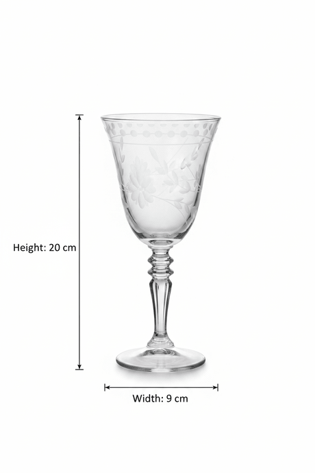 6 Pcs Etched Crystal Goblet Set – 20×9 cm - Al Kabayel Discount Centre6 Pcs Etched Crystal Goblet Set – 20×9 cmDrinkware SetsAKDCAl Kabayel Discount Centre