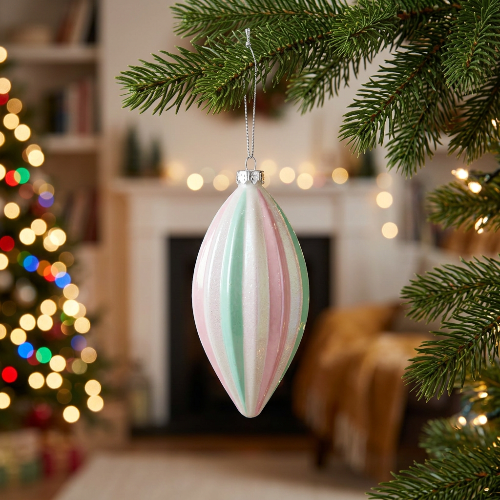Plastic Christmas Hanging Decoration - 10cm