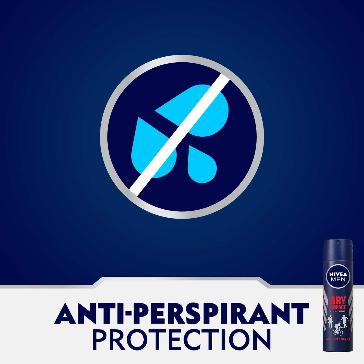 Nivea Men Dry Impact Antiperspirant Spray 150ml