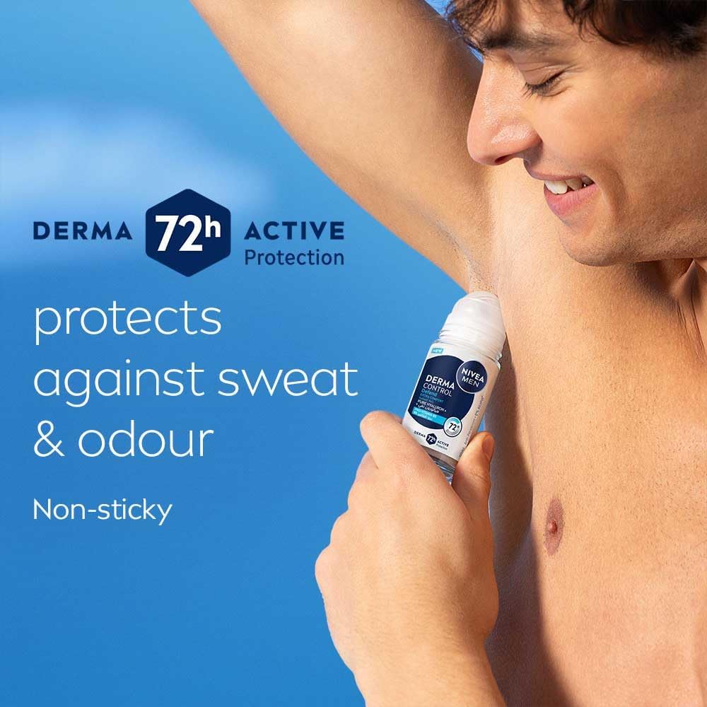 Nivea Men Derma Control Defend Extra Comfort Roll-On Deodorant 50ml