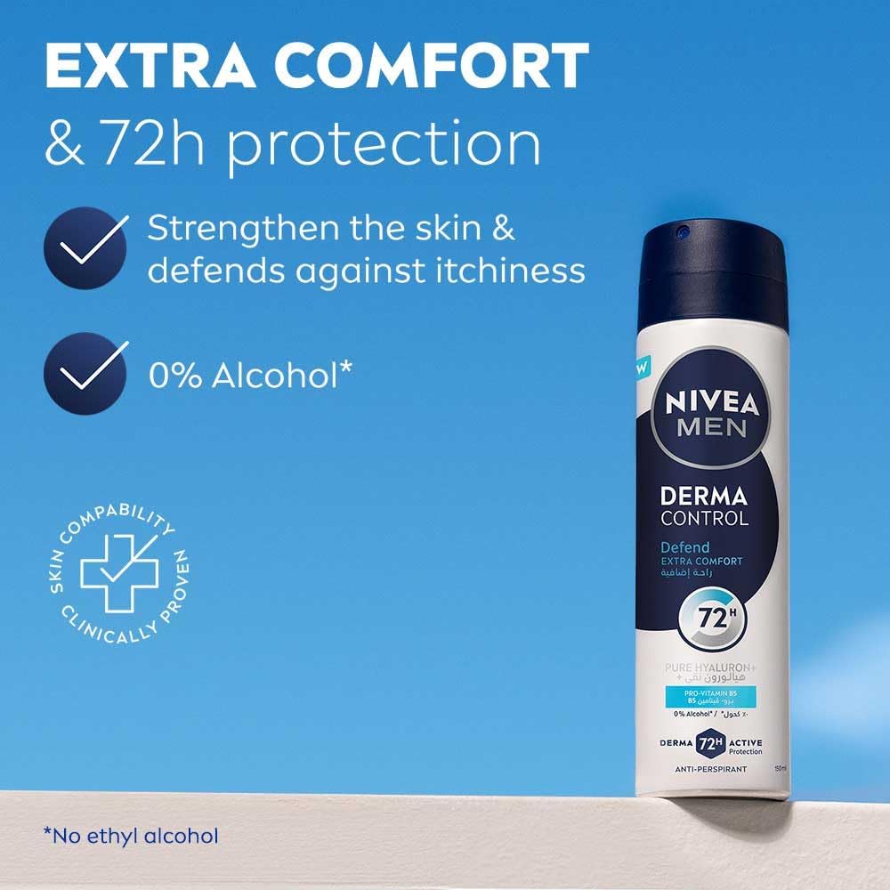 Nivea Men Derma Control Antiperspirant Spray 150ml