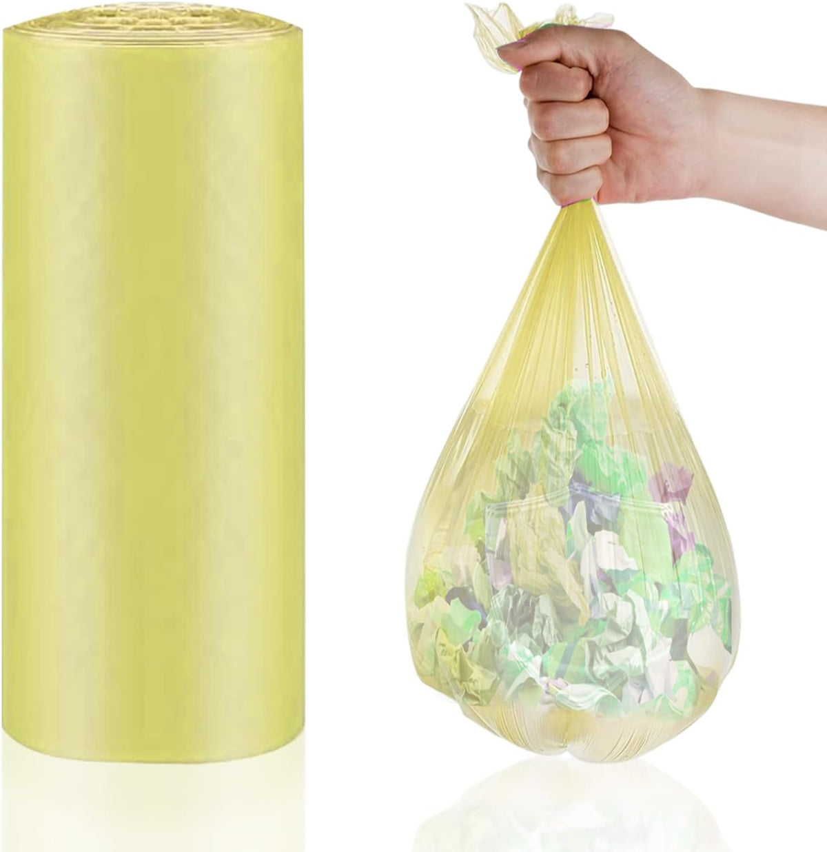 أكياس نفايات برائحة الفانيليا، 10 جالون، 54 × 60 سم، 30 كيسًا في الرول (صغير جدًا) – عبوة من 2