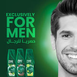 Pert Plus Men, Anti-Dandruf Shampoo with Clay & Bamboo, 4in1 for Hair, Face, Beard and Body, 360ml