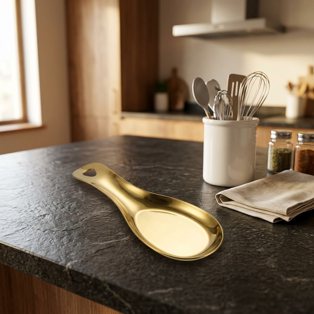Cuisine Art Stainless Steel Spoon Holder Gold - 20cm