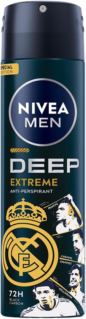 Nivea Men Deep Extreme MaxxTech Deodorant Spray with Black Carbon 150ml