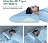 وسادة ميموري فوم، لون أبيض، 70 × 40 × 12 سم