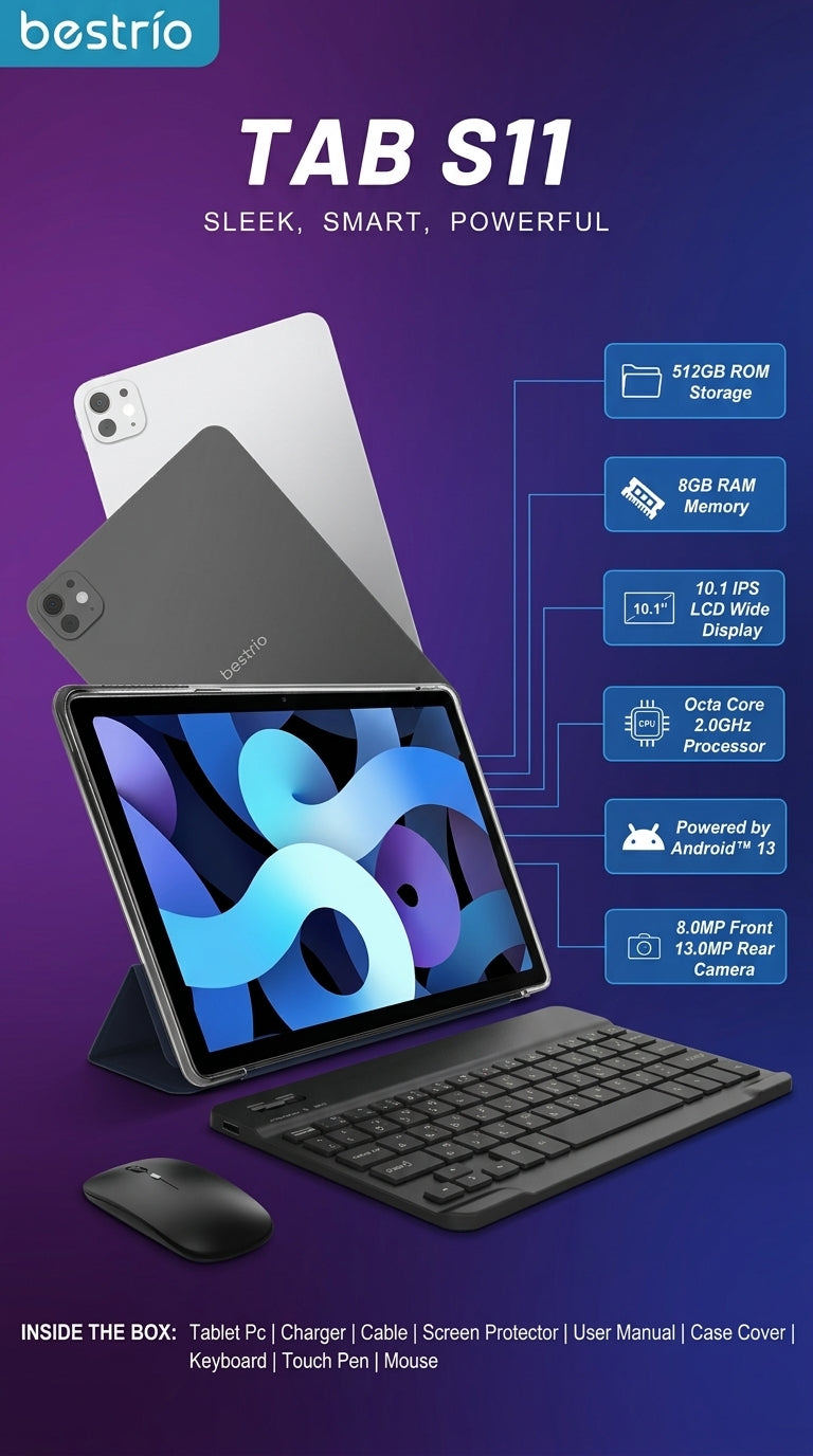 Bestrio S11 Tablet – Gray