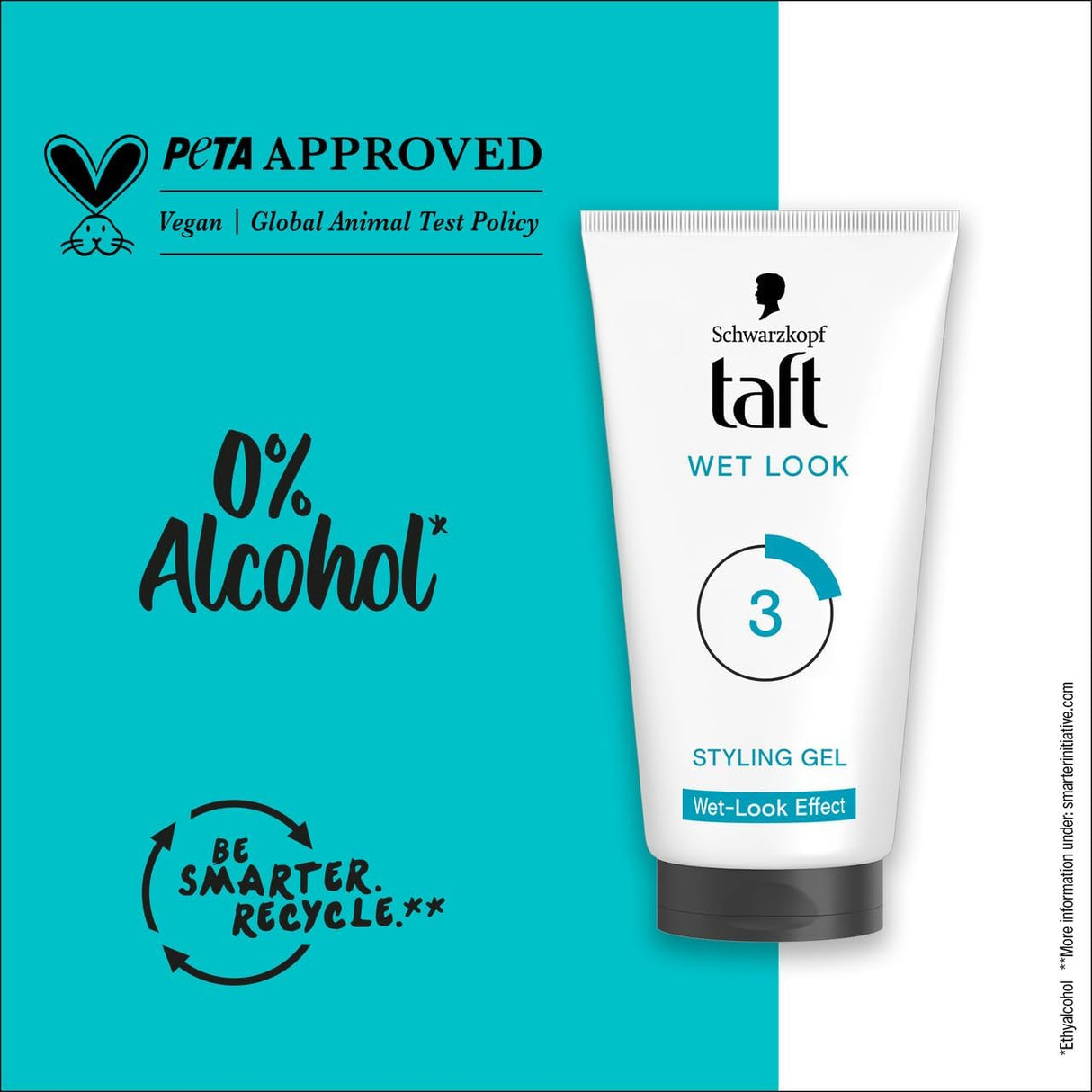 Schwarzkopf Taft Wet Look Styling Gel – Hold Level 3 (150ml)