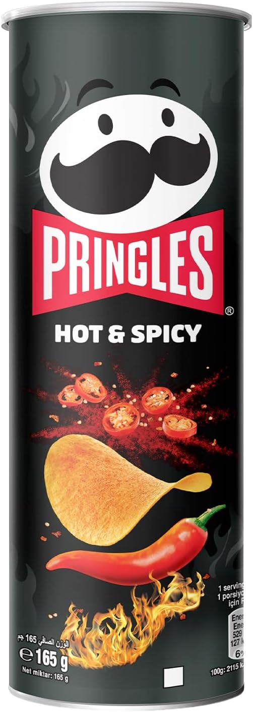 Pringles Hot & Spicy Flavour - Potato Chips - 165gm