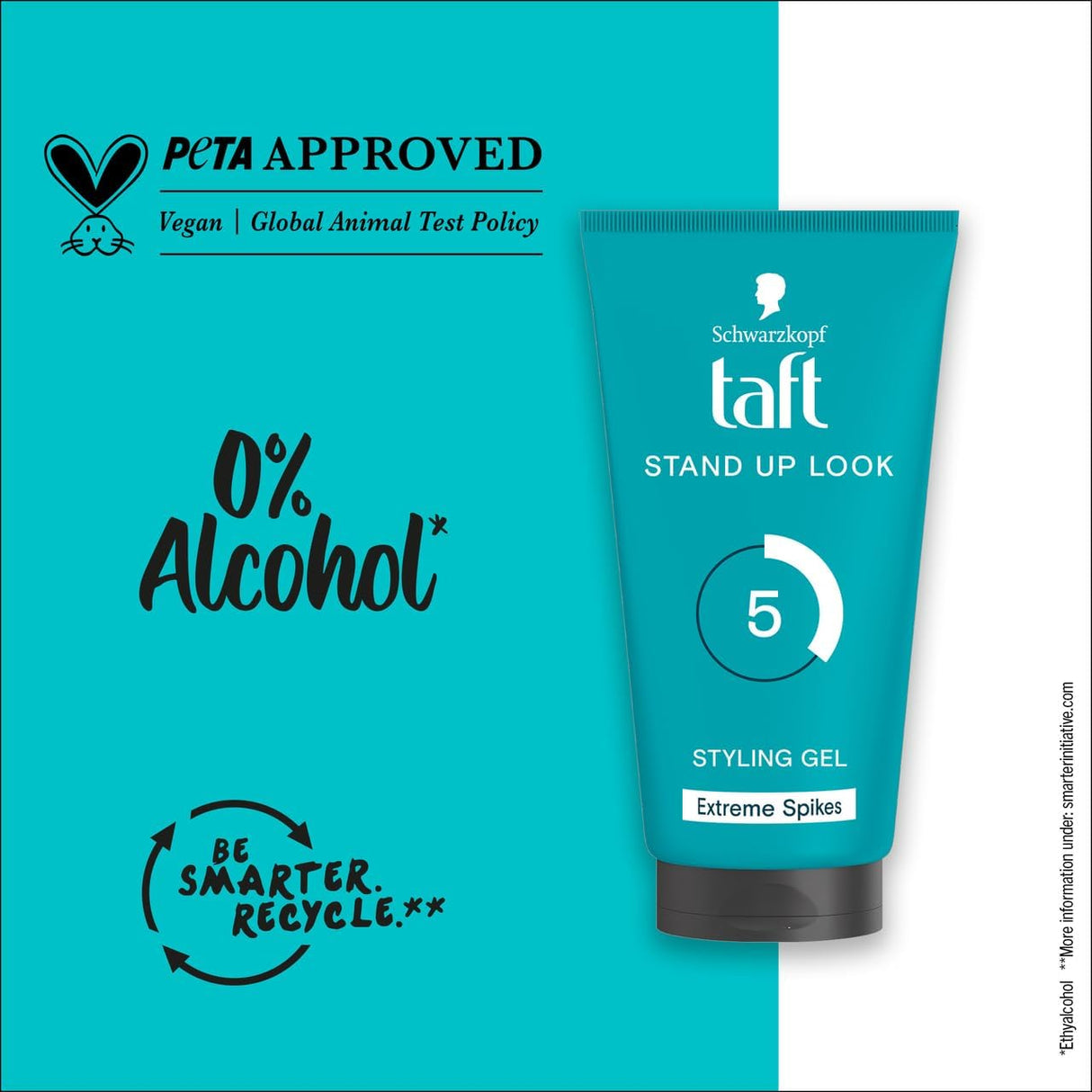 Schwarzkopf Taft Stand Up Look Styling Gel – Extreme Spikes (150ml)