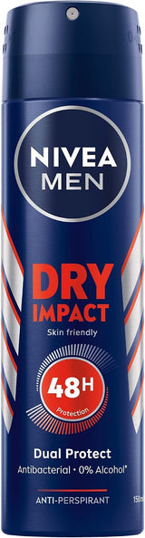 Nivea Men Dry Impact Antiperspirant Spray 150ml