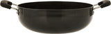 RAJ Anodized Cookware Deep Kadai 29cm, 3mm thickness, Metal Spoon Friendly