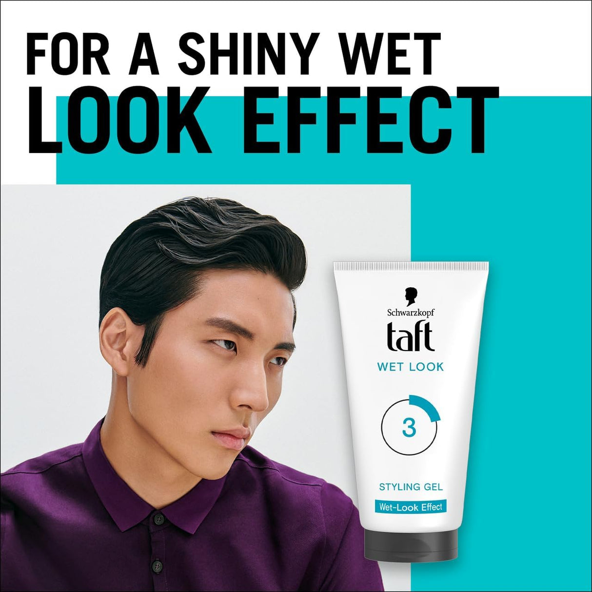 Schwarzkopf Taft Wet Look Styling Gel – Hold Level 3 (150ml)
