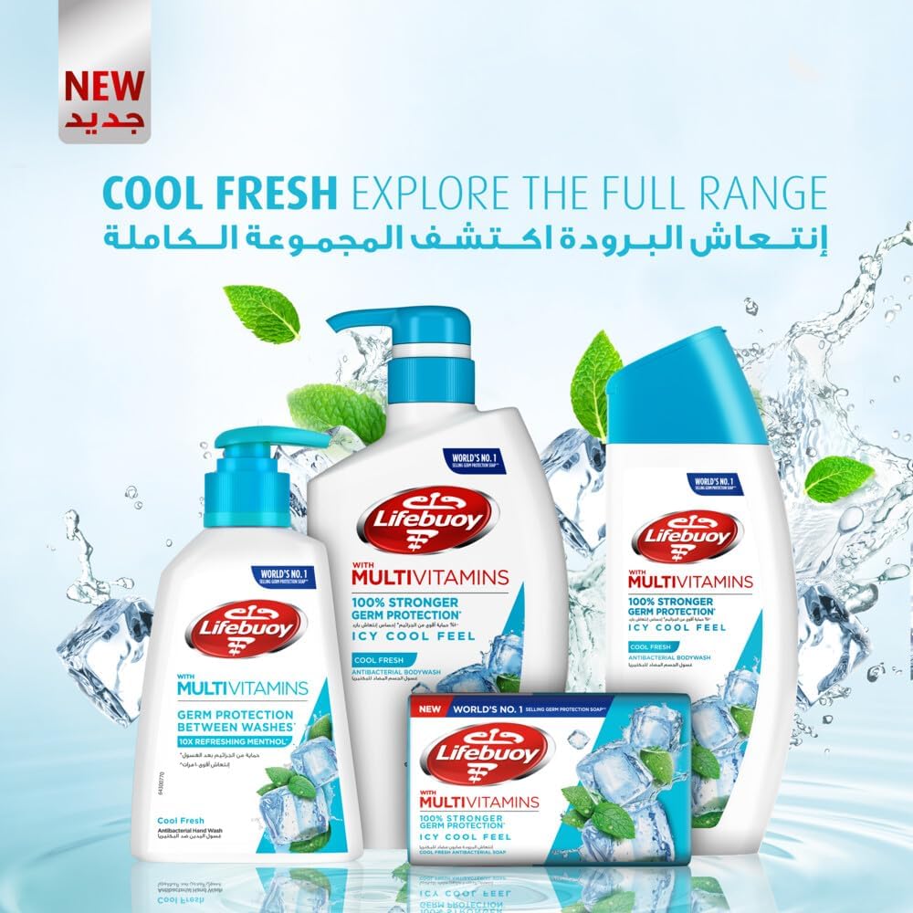 Lifebuoy Antibacterial Body Wash, Cool Fresh, 300ml