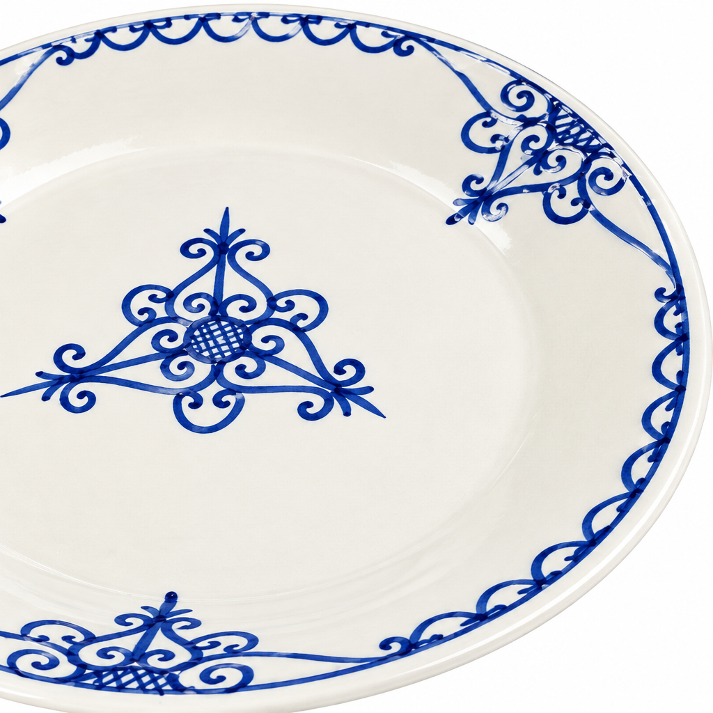 Slama Ceramic Side Plate White - 28cm