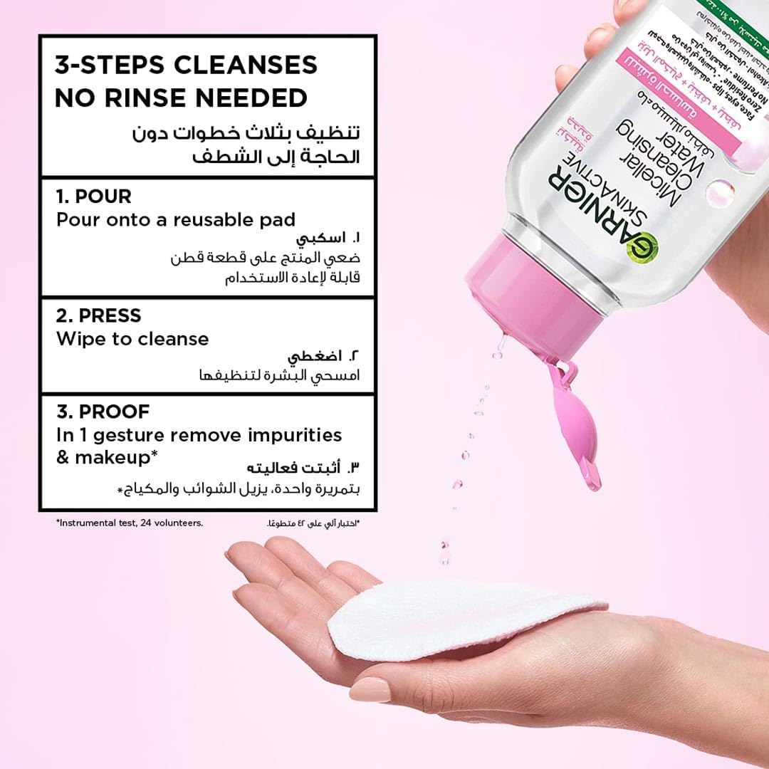 Garnier Micellar Water, Cleansing & Makeup Remover 100 ml