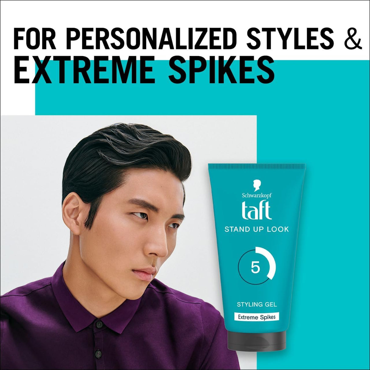 Schwarzkopf Taft Stand Up Look Styling Gel – Extreme Spikes (150ml)