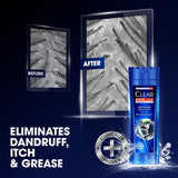 Clear Deep Cleanse Shampoo for men, anti dandruff 190 ml