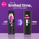 Sunsilk Conditioner, Black Shine, smoothens the hair's surface for a shiny and healthy appearance, 340ml