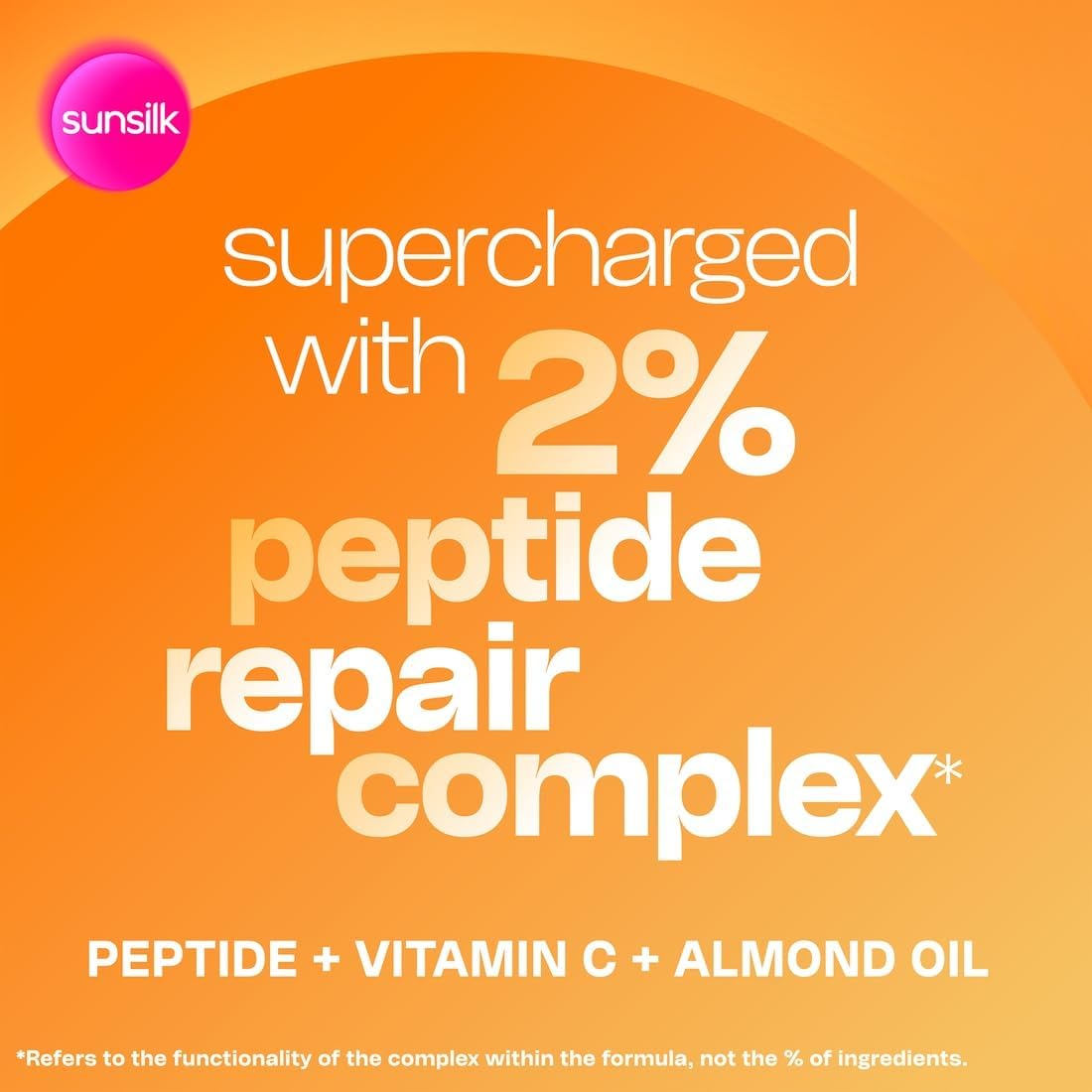 Sunsilk Instant Repair Shampoo with Peptide Repair Complex, 400 ml