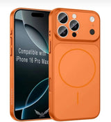 iPhone 16 Pro Max Case – High-End Quality MagSafe Back Cover (Orange)