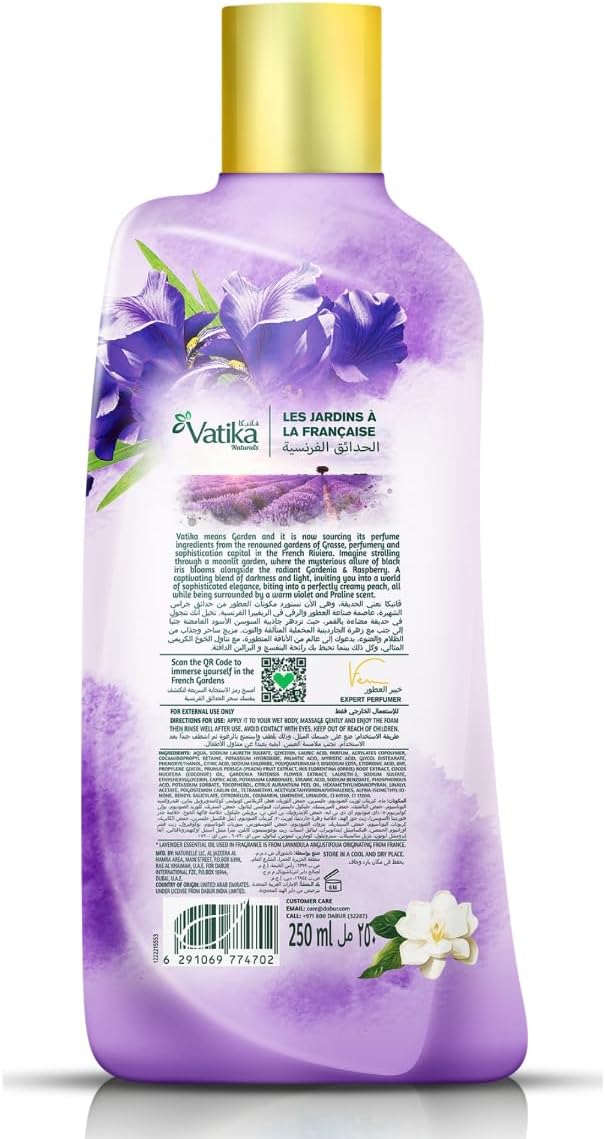 Vatika Naturals Uplifting Black Iris Body Wash 250ml