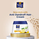Parachute Gold Anti Dandruff Hair Cream, Coconut & Lemon, 2 × 140 ml
