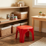 Family Plastic Stool Red - 25×30cm