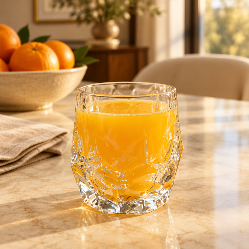 Faceted Glass Tumbler - 300ml