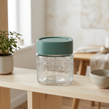Glass Jar with Plastic Lid Teal Green – 500ml