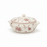 Legend Floral Ceramic Casserole with Lid Cream - 2650ml