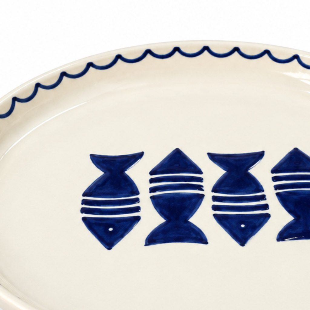 Slama Ceramic Plate Off-White - 26cm