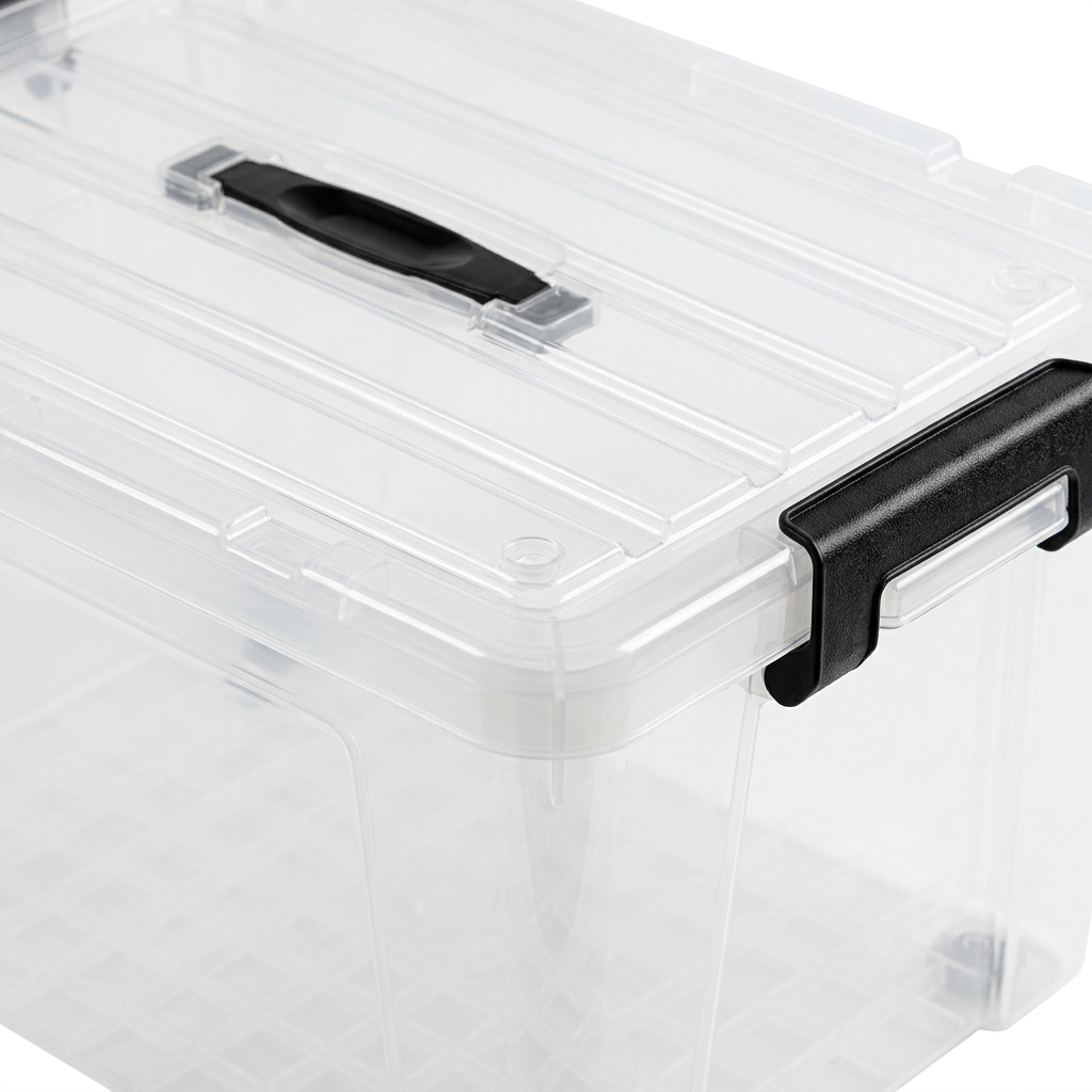 Plastic Storage Box with Lid & Handle – 30 Litres