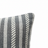 Striped Cushion  Grey & Cream - 40cm