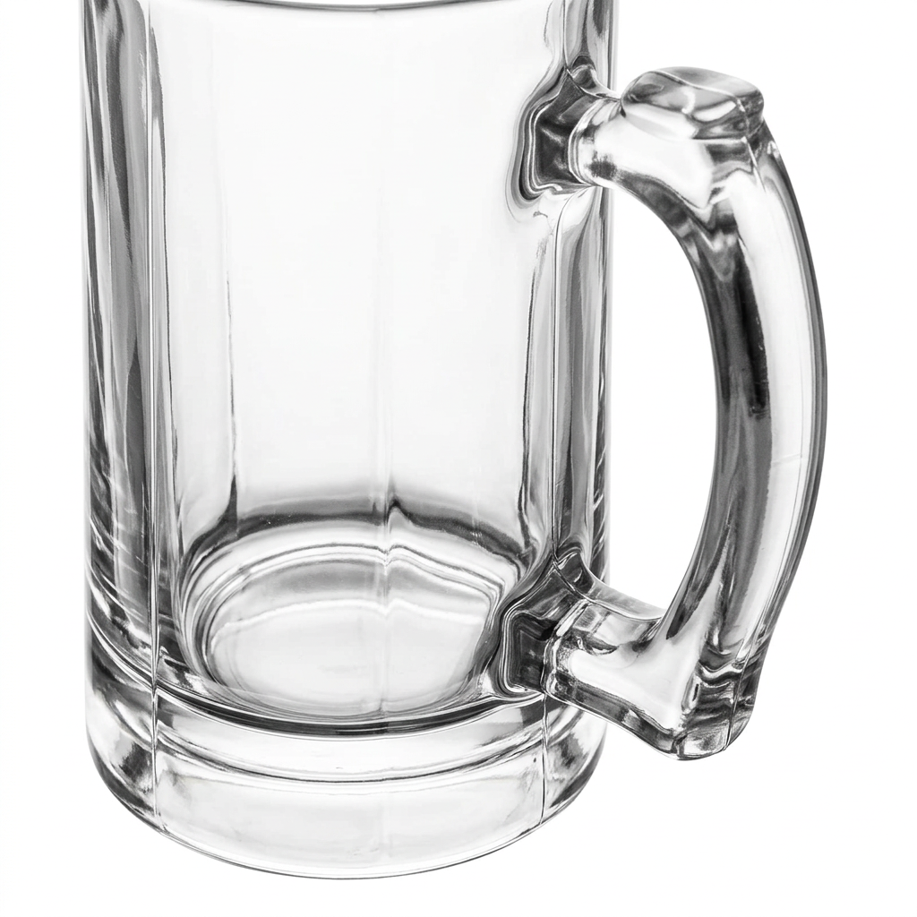 Blinkmax Clear Glass Mug with Handle – 400ml