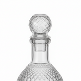 Clear Glass Decanter with Diamond Pattern - 750ml