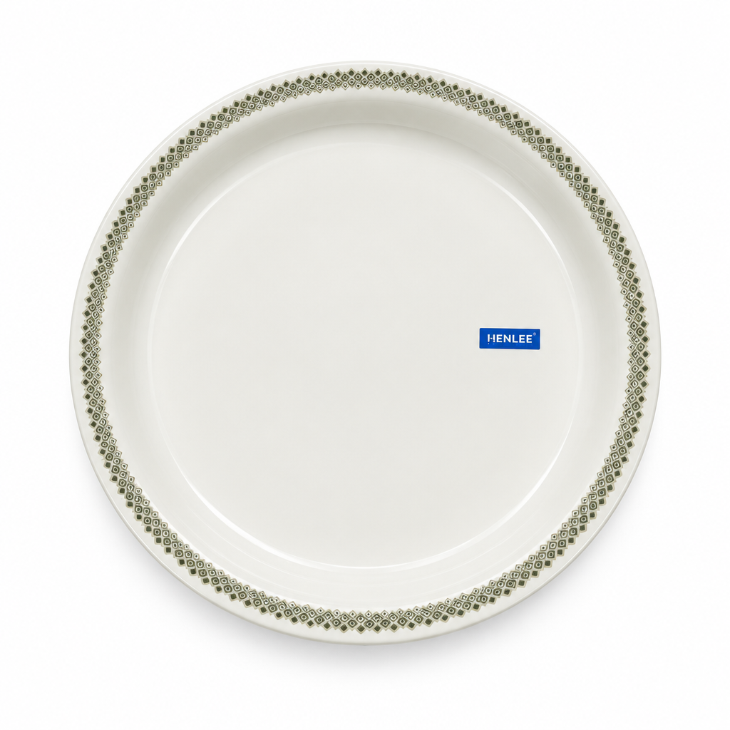 Henlee Melamine Round Serving Tray - 14 Inch